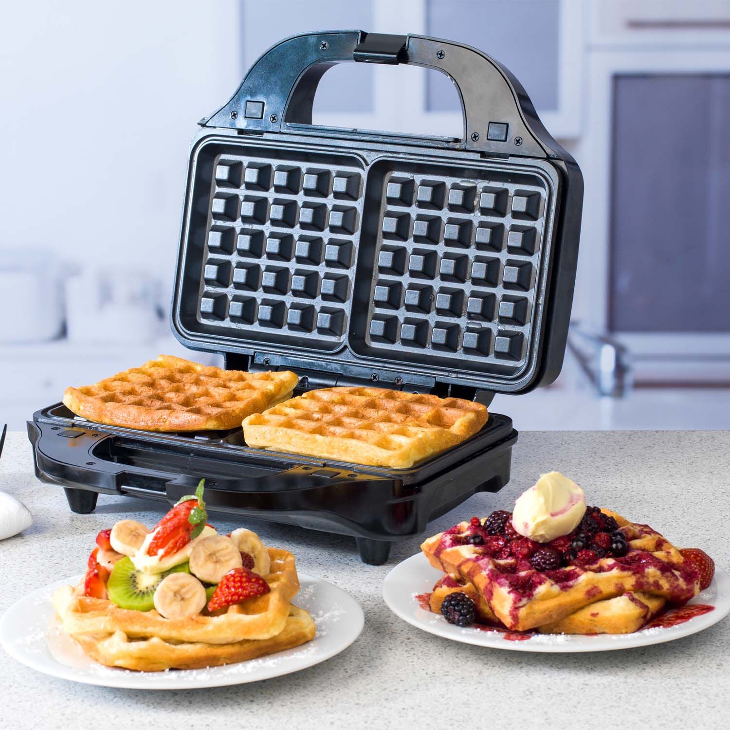 salter deep fill waffle maker
