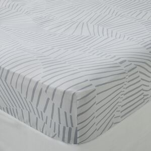 ELIO GREY Super King Fitted Sheet 