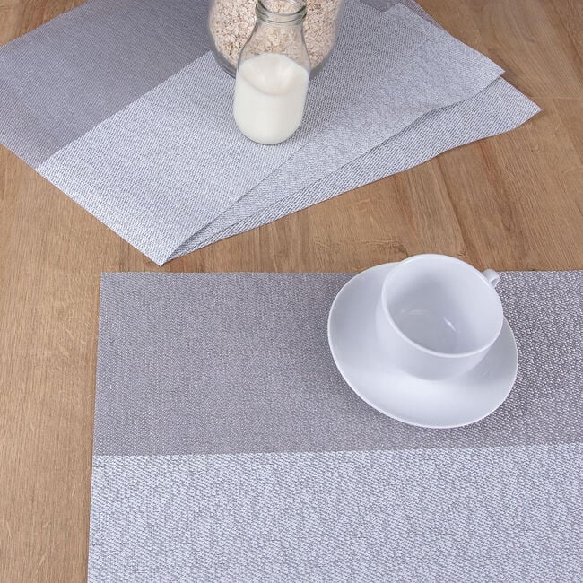 Blocks Placemat - Silver
