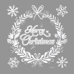 Christmas Silver Glitter Stickers