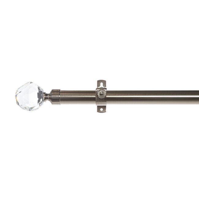 EXTENDABLE DIAMOND 28mm 120-210cm Brushed Nickel