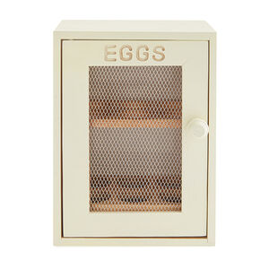 Apollo Rubberwood Egg Cabinet - Cream