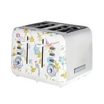 Laura Ashley Elveden White 4 Slice Toaster