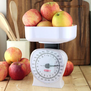 Apollo White Large Mechanical Kitchen Scale