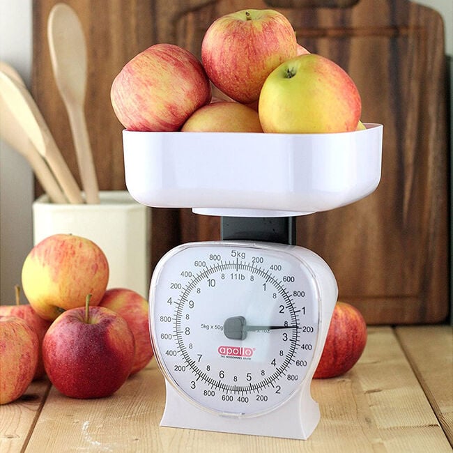 Apollo White Large Mechanical Kitchen Scale