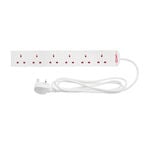 6 Way Extension Lead 2m Blister Pack