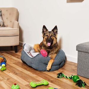 Soft Plush Chenille Pet Bed - Small