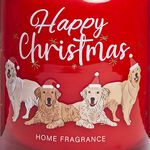 Christmas Red Dog Candle Jar