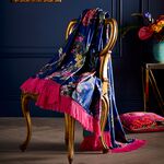LAURENCE LLEWELYN-BOWEN Cotswold Fantasia Navy 130X180cm Throw 