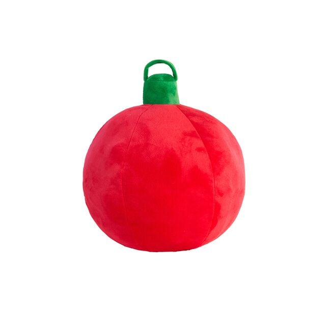 Christmas Bauble Cushion 27cm - Red