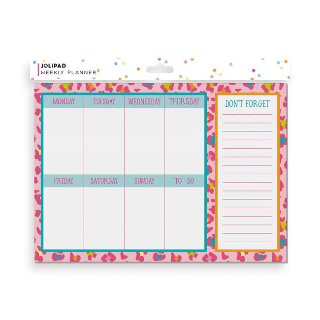 Jolipad Animal Print Weekly Desk Planner