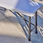 White Folding Garden Bench 1.8M