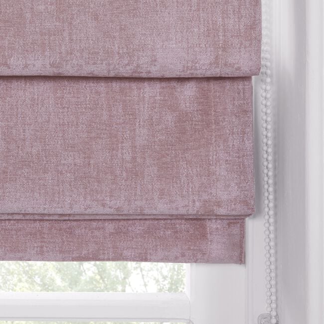 BLACKOUT & THERMAL TEXTURED ROSE 90X140cm Roman Blind