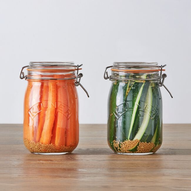 Kilner Round Clip Top Jar 1L