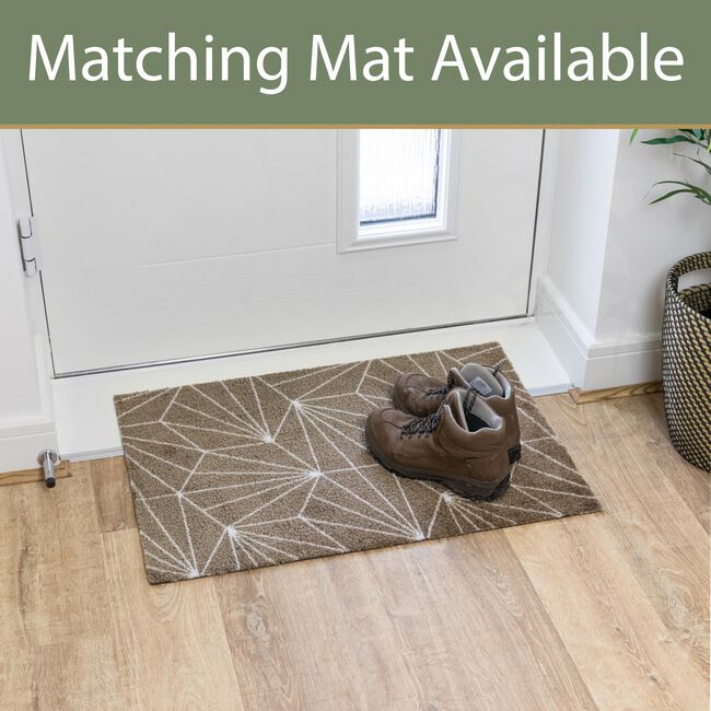 JVL Geo Brown Mega Runner 57cm x 150cm