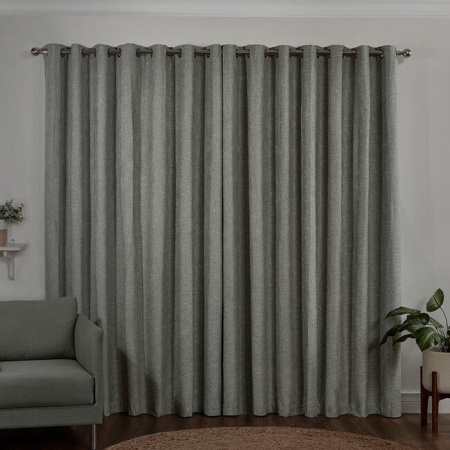 Blackout & Thermal Basketweave Curtains 132 x 90