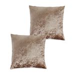 Velvet Crush Cushion Cover 2 Pack 45x45cm - Gold