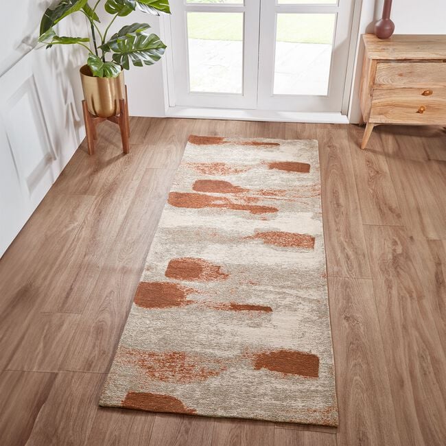 Hamilton Rust/Natural 80cm x 200cm Runner