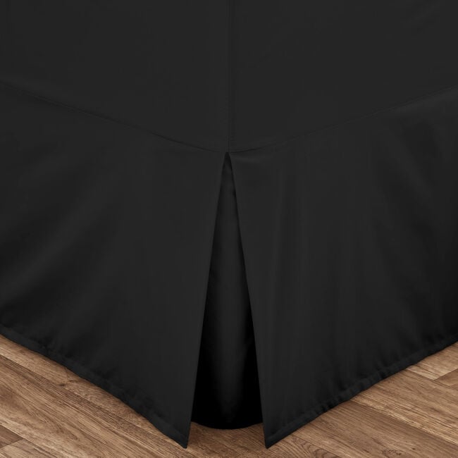 SINGLE VALANCE SHEET Luxury Percale Black 