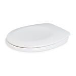 Plain White Slow Close Toilet Seat