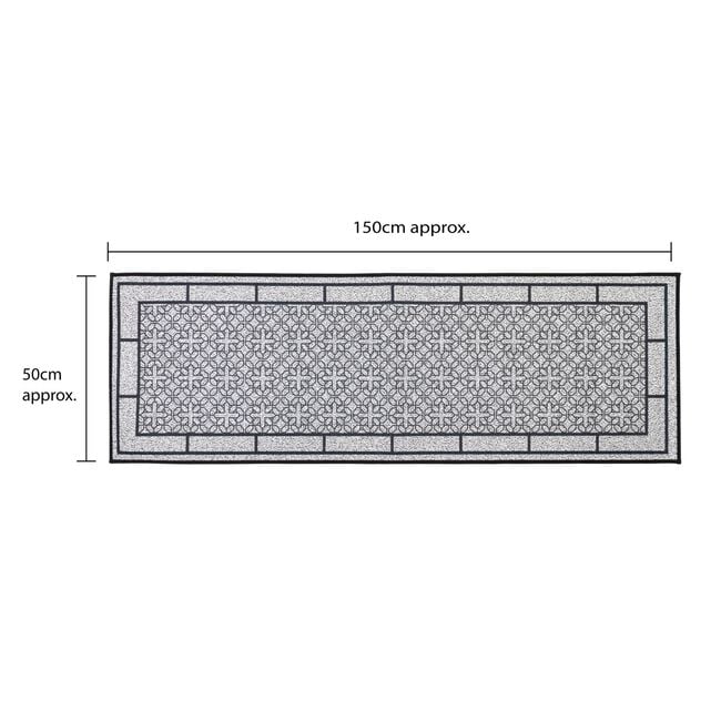 JVL Avanti Grey Runner 50cm x 150cm