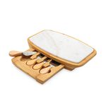 The Jolly Sleigh Marble Cheese Serving Set 
