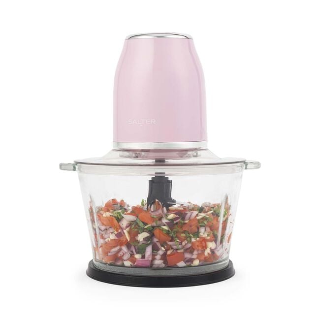 SALTER RETRO PINK Glass Chopper