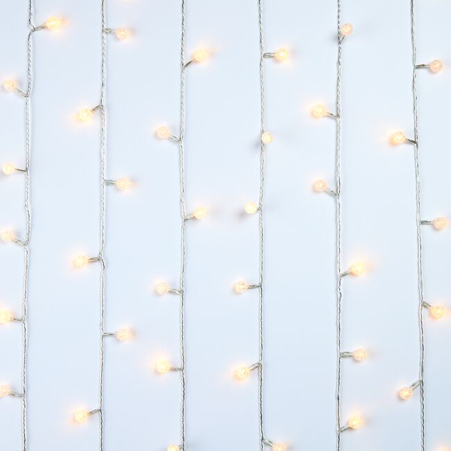 80 WARM WHITE Crystal Berry String Lights