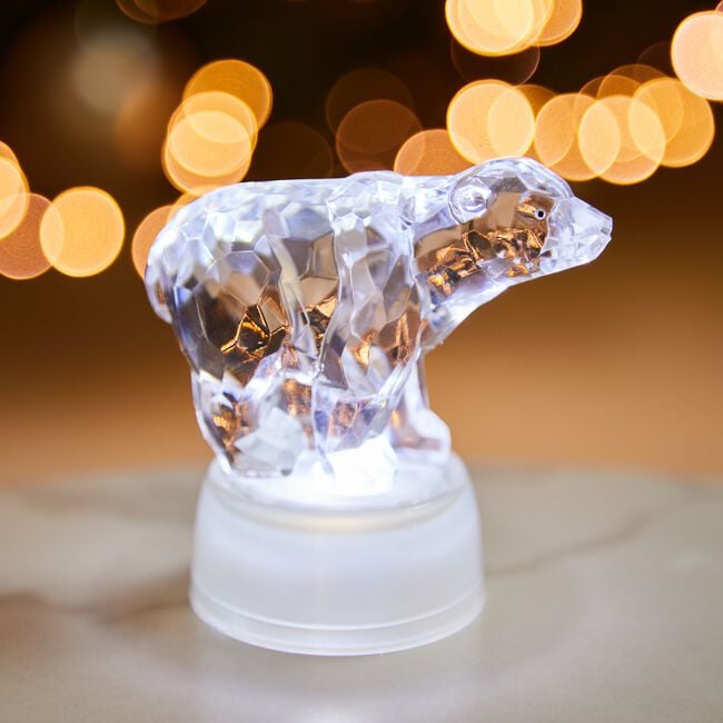 Light Up Acrylic Polar Bear
