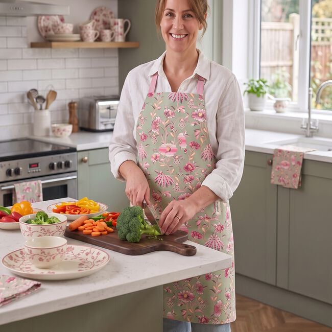 Cath Kidston Garden Sage Easy Adjust Apron