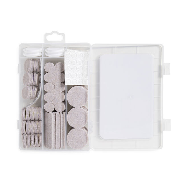 Heavy Duty Felt Sliders & Bumpers 214 Pack - Beige