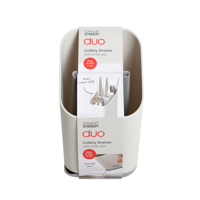 Joseph Joseph Duo Cutlery Drainer with Knife Slot
