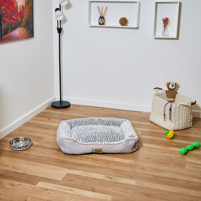 Quilted Soft Fleece Pet Bed Large