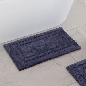 COTTON BORDER BLUE GRANITE 50x80 Bath Mat