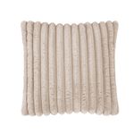 LUXE FAUX FUR RIBBED NATURAL 45x45 Cushion