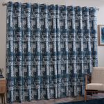 BLACKOUT & THERMAL BOHO NAVY 66x72 Curtain