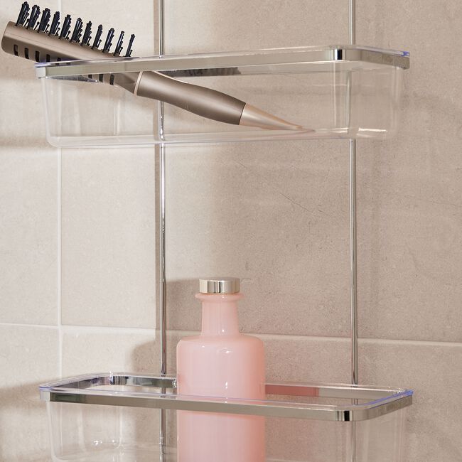 Espelho 2 Tier Hanging Shower Caddy