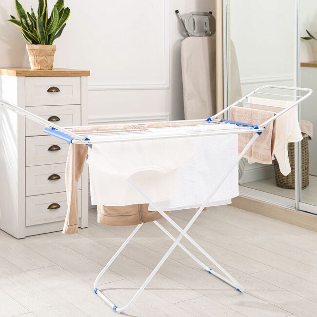 Blue & White Clothes Airer 18m