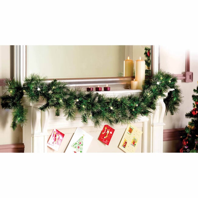 Christmas Garland With Glitter Tips 180cm Home Store More