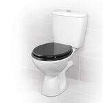 Beldray Black Wooden Toilet Seat