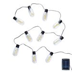 10 Filament Solar Bulb String Light