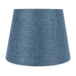 NAVY BLUE LINEN SHADE 8"