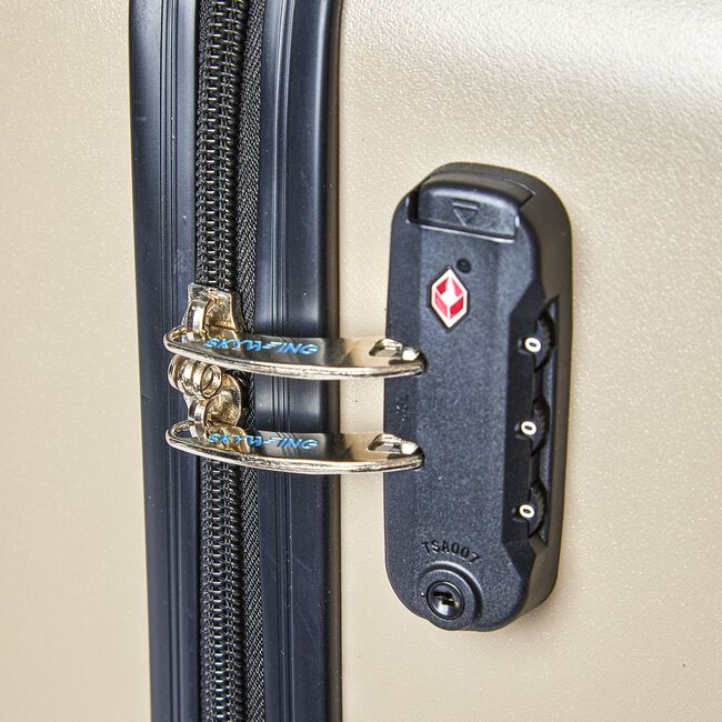 Large Lightweight Hardshell Luggage - Champagne