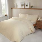 SINGLE DUVET COVER Teddy Plush Ivory