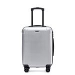 Cabin Bag Lightweight Luggage - Metallic Silver