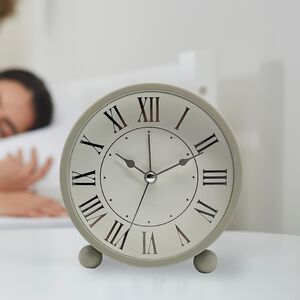 TABLE ALARM CLOCK Cream 11cm
