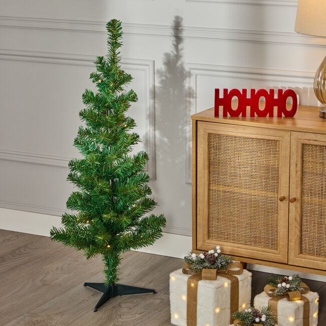 Pre Lit Small Christmas Tree Warm White 1M