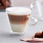 Judge 2 Double Wall 325ml V-Shape Glass Coffee Cup