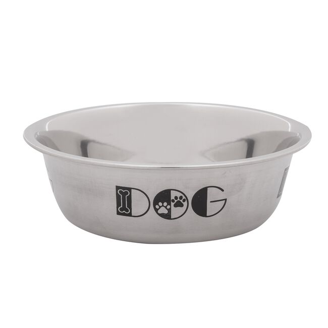 Polished Stainless Steel Pet Bowl 14cm