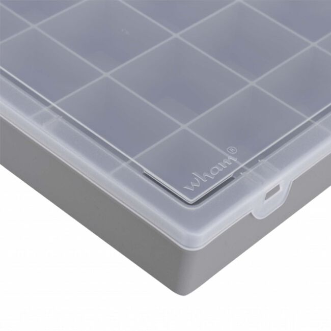 Wham Organiser Box with 25 Divisions Soft Grey